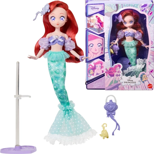 Disney Collector Ariel manga zberateľská bábika s doplnkami