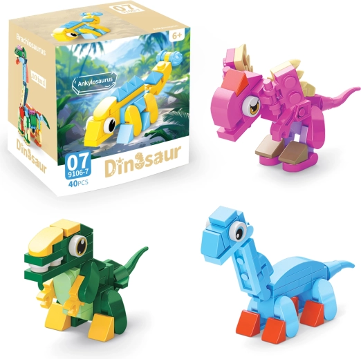 Stavebnica dinosaurus 10 v 1 – 1 kus