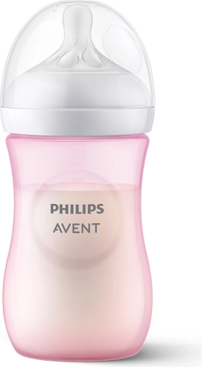 Philips Avent dojčenská fľaša Natural Response 260 ml, ružová (1m+)