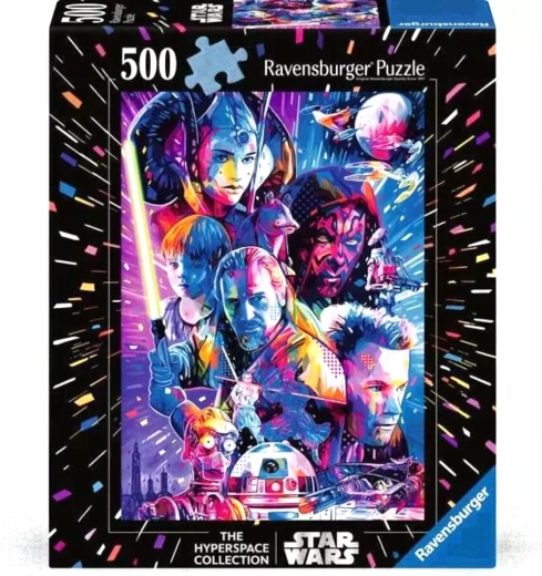 Ravensburger Puzzle Star Wars Hyperspace: Skrytá hrozba XXL 500 dielikov