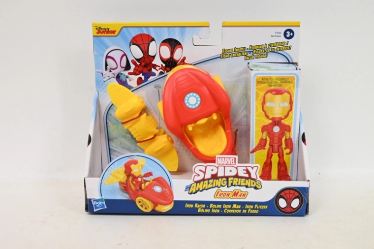 Figúrka Marvel Spidey Iron Man s vozidlom a prúdovými krídlami