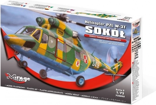 Plastikový model vrtuľníka PZL W-3T Sokół