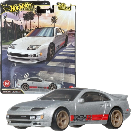 Hot Wheels Premium Boulevard Nissan 300ZX Twin Turbo 1:64, kovový model 7 cm