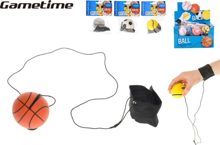 Gametime vracajúca sa loptička 60 mm na zápästie