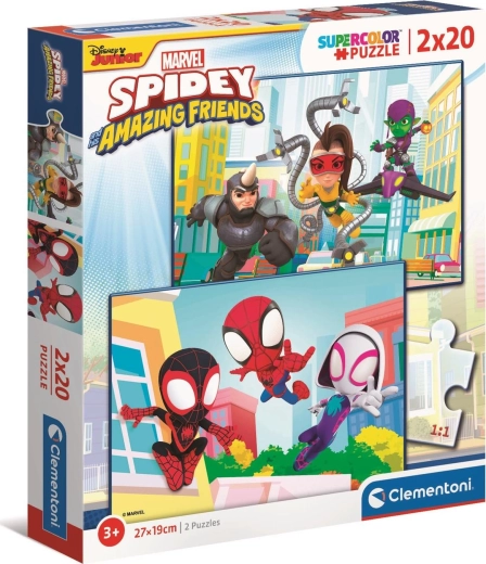 Puzzle 2x20 dielikov MARVEL Spidey a jeho úžasní priatelia