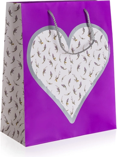 Darčeková taška Levanduľa M 18 × 22 × 10 cm