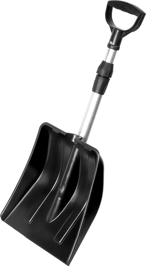 Hrable na sneh YETI s ergonomickou rukoväťou a teleskopickou hliníkovou násadou 31 × 34,5 cm