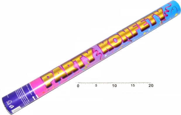 Párty konfety vystreľovacie 60 cm