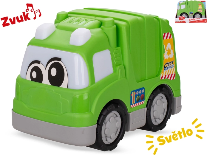 Auto smetiari so svetlom a zvukom 24,5 cm