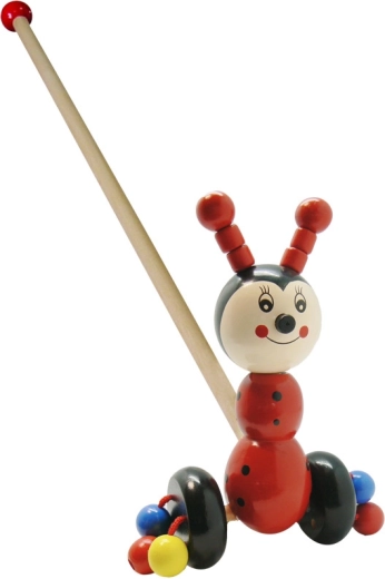 Drevená lienka na tyčke BABU