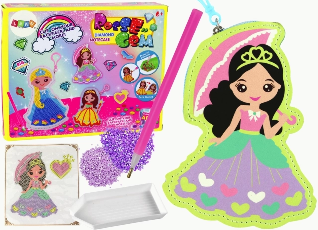 Sada korálikov na diamantové tvorenie – prívesok princezná