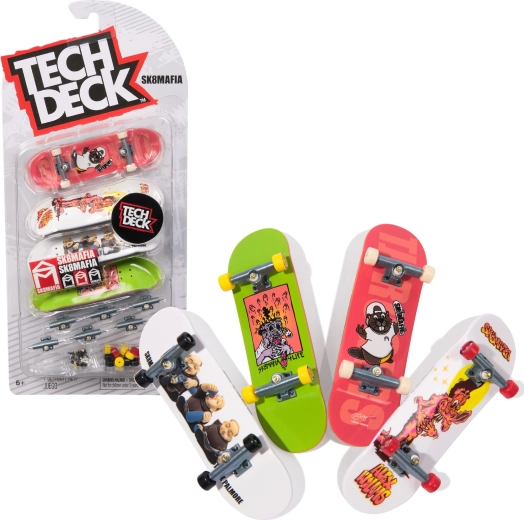Tech Deck fingerboard sada 4 mini prstových skateboardov SK8MAFIA