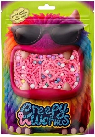 Stnux Creepy worms ružové senzorické červíky
