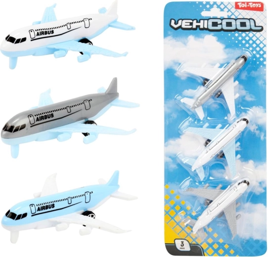 Súprava dopravných lietadiel Airbus – 3 ks