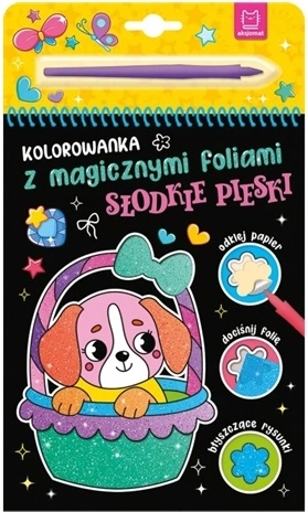 Omaľovánka s magickými fóliami – Sladké psíky