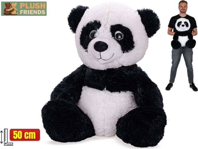 Plush Friends plyšová panda 50 cm (v sede)