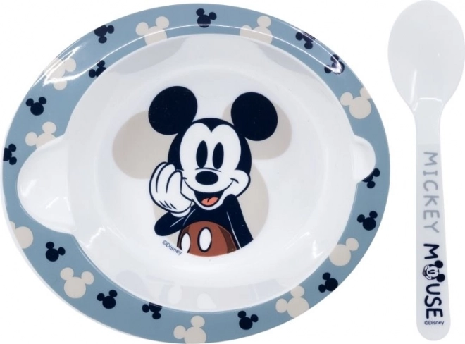 Detská jedálenská sada s Mickey Mouse