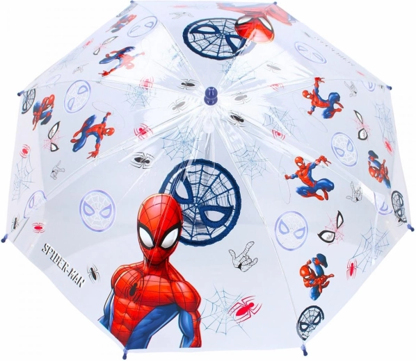 Detský priehľadný dáždnik Spider-Man - 1 kus