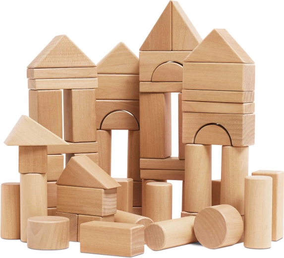Le Toy Van prírodné drevené kocky 60 ks