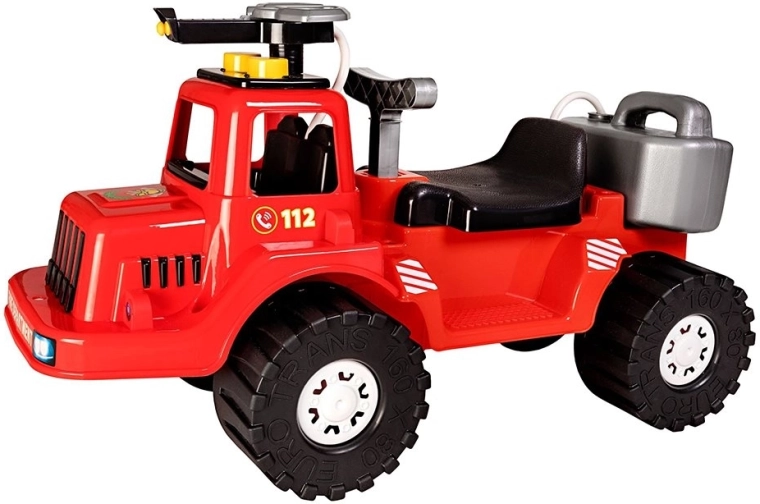 Detské hasičské odrážadlo s vodným delom BAYO, 70 cm