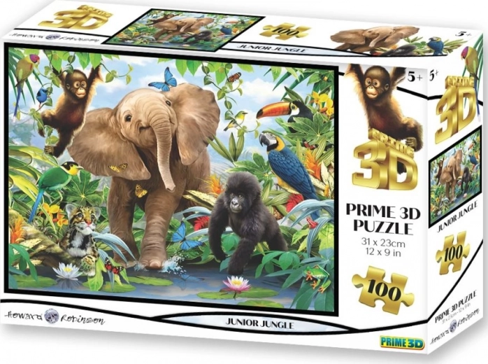 PRIME 3D Puzzle Džungľa 3D 100 dielikov