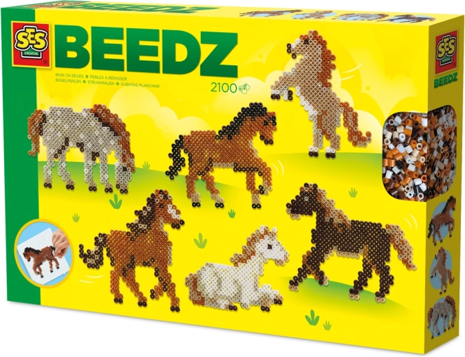 Zažehlovacie koráliky – divoké kone, kreatívna sada pre deti