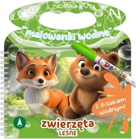 Vodné maľovanky a úlohy lesné zvieratá