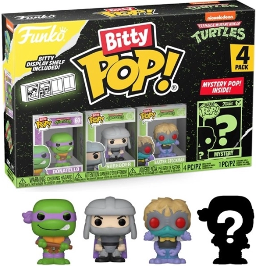 Funko Bitty POP! Teenage Mutant Ninja Turtles Donatello – balenie 4 figúrok