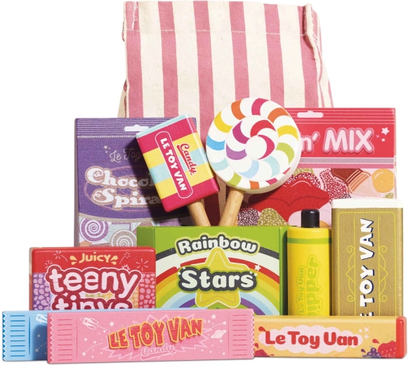 Le Toy Van drevený set sladkostí v taštičke