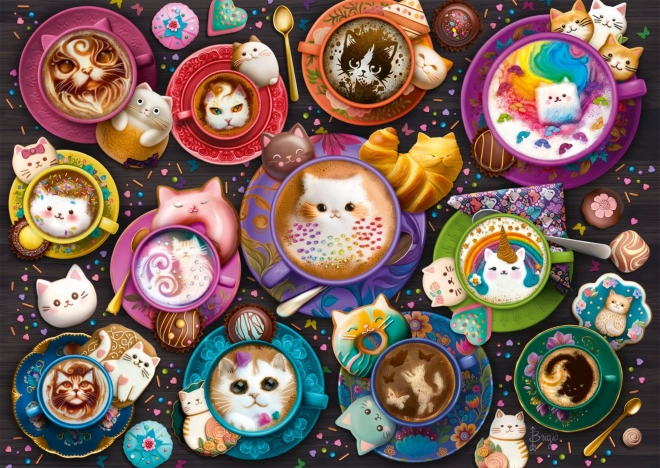Puzzle Kávové mačiatka 500 dielikov