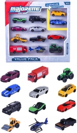 Majorette Street Cars súprava 12 kovových autíčok – 12 ks