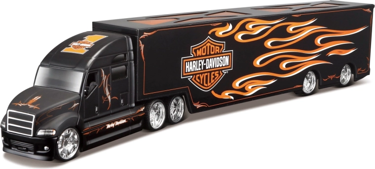 Maisto Harley-Davidson hauler s plameňmi 1:64
