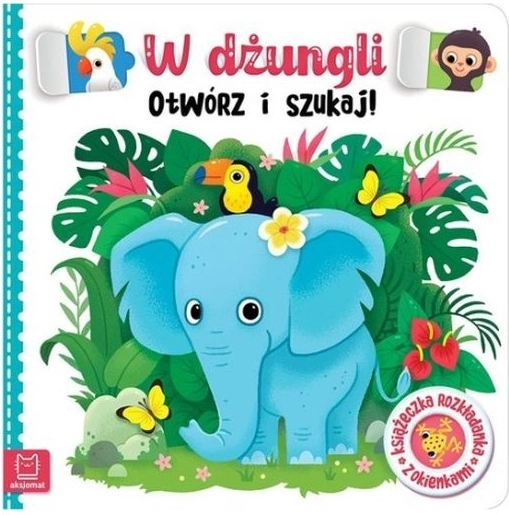 Knižka s otváracími okienkami Otvor a hľadaj v džungli