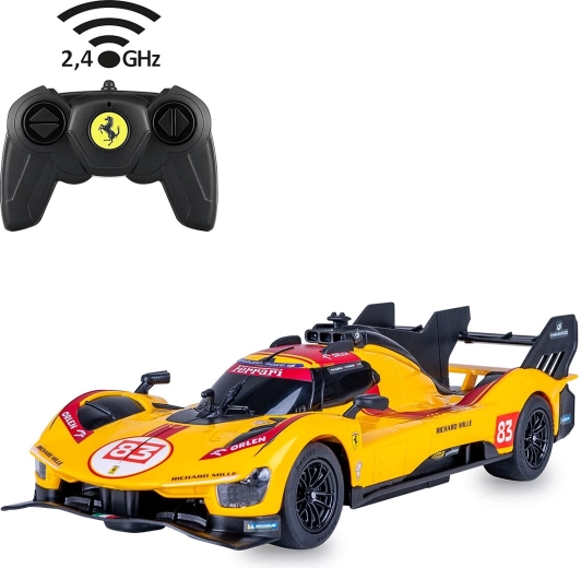 Diaľkovo ovládané auto JAMARA Ferrari 499P-N83 1:24 žlté