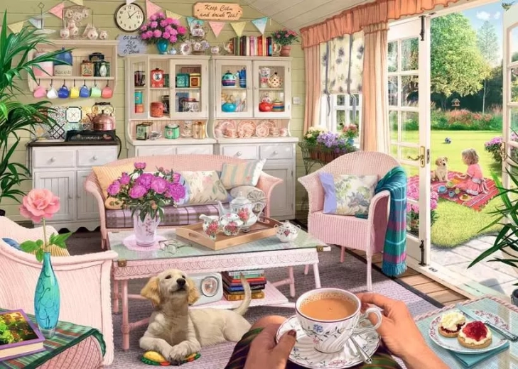 Ravensburger puzzle Moje útočisko č. 9: Čajovňa 1000 dielikov