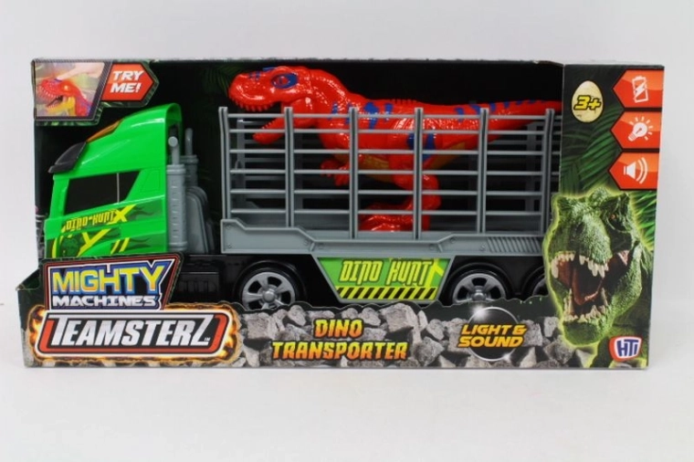 Teamsterz Mighty Machines transportér s dinosaurom so svetlom a zvukom