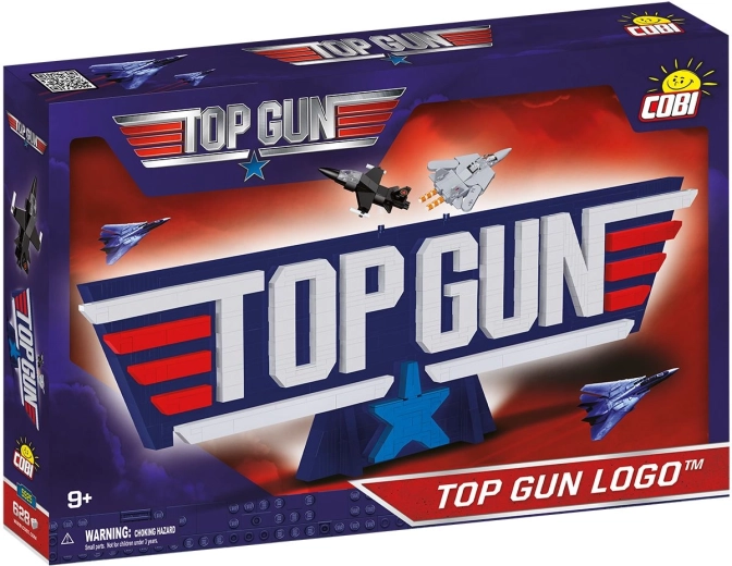 Stavebnica COBI Top Gun 3D logo, 628 dielikov