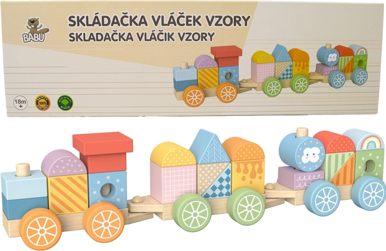 Babu drevený vláčik Dúha