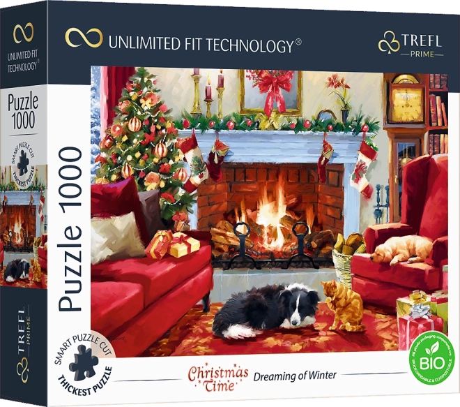 Puzzle TREFL UFT vianočný čas – snívanie o zime, 1000 dielikov