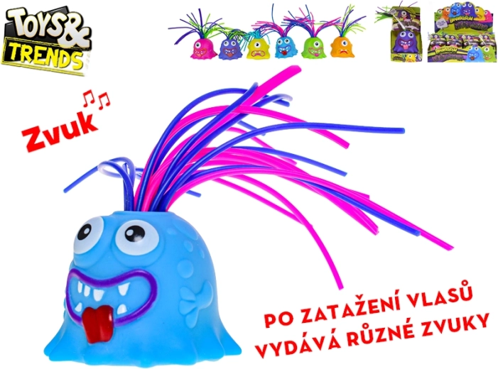 Interaktívna príšerka Toys&Trends Brainboooom s dlhými vlasmi a zvukmi 6 cm