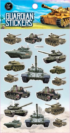 Samolepky TANKY – kreatívna sada pre deti