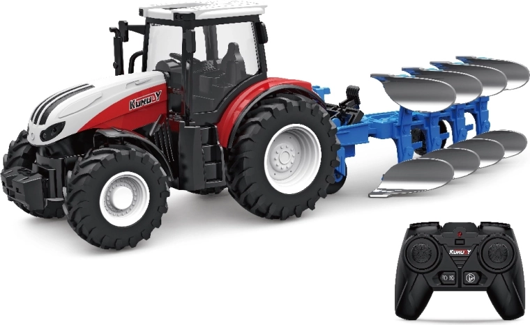 RC traktor 1:24 s pluhom
