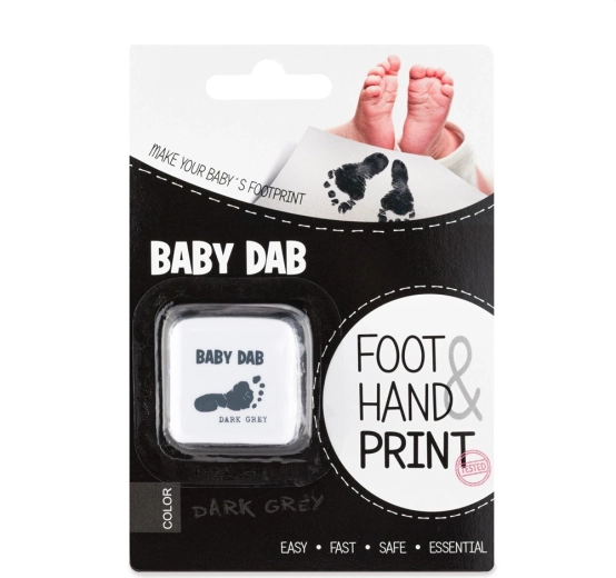 Baby Dab farba na detské odtlačky – sivá