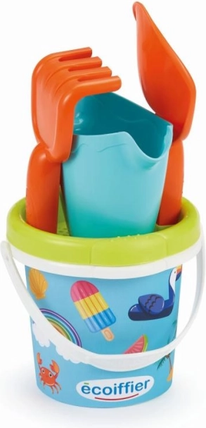 Vedierko s letným motívom a kanvičkou