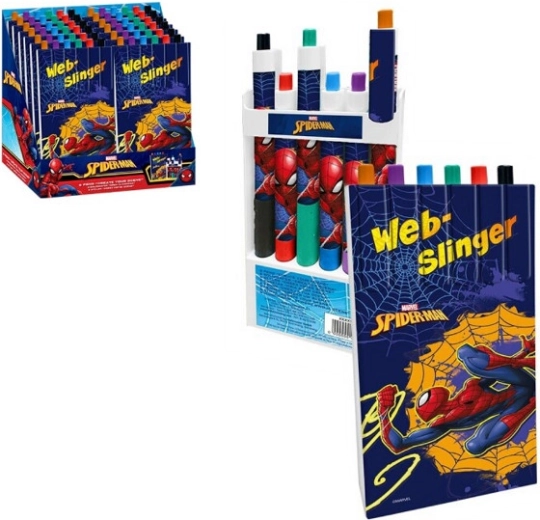 Sada 6 farebných pier SPIDERMAN