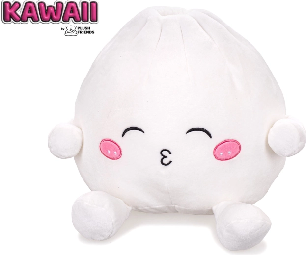 Plush Friends Kawaii plyšový knedlíček Bao so špúliacimi ústami 25 cm - 1 kus