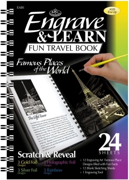 Škrabacie obrázky v bloku slávne miesta