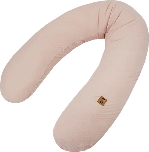 EKO mušelínový dojčiaci vankúš powder pink 180 cm