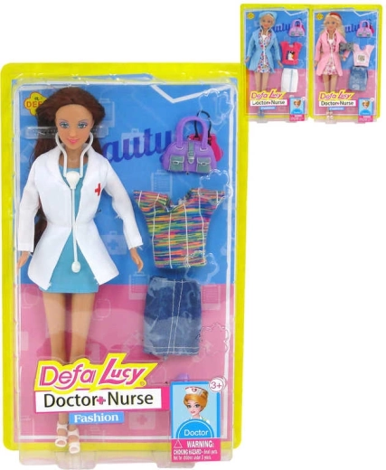 Bábika Defa Lucy doktorka / zdravotná sestra 29 cm s doplnkami - 1 kus