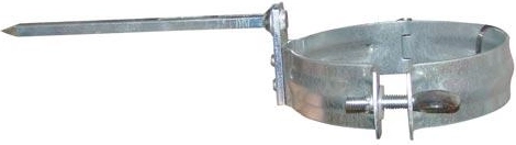 Objímka zvodovej rúry 100 mm z pozinkovanej ocele